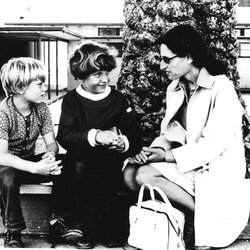 St Vincent's School For Boys - Me and my half brother with our social worker in front of Saint Vincent's School For Boys. Date: 1973