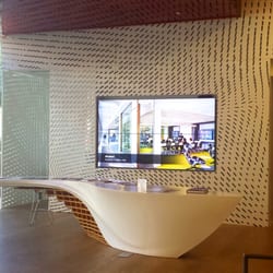 Gensler - Entry lobby and custom table by San Luis Obispo architecture students.