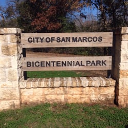San Marcos City Park - Park sign