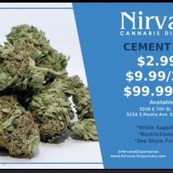 Nirvana - E 11th St - Specials menu in a text.