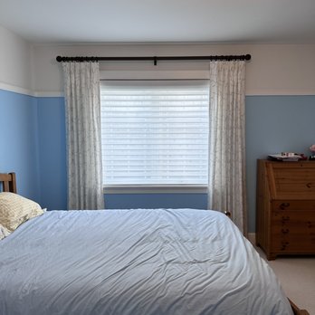 Linh's Window Fashions - Custom side panels finished the room off beautifully - Shades & Blinds Near Me - Edmonton, Alberta