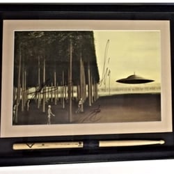 Factory Direct Picture Framing - Signed print and drum stick framed in a shadow box
