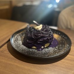Ube Soufflé pancake