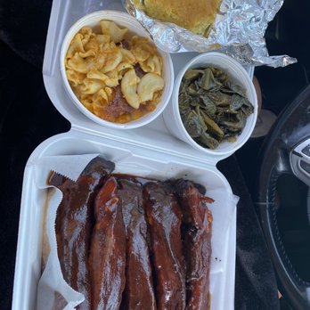 Halleluiah BBQ - Pork Ribs! Sides were YUMMY! - Barbeque Near Me - Apple Valley, California Halleluiah BBQ - Pork Ribs! Sides were YUMMY! - Barbeque Near Me - Apple Valley, California