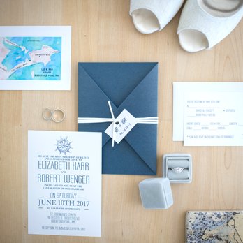 Two Adventurous Souls - Nautical Wedding details captured by Maine Wedding Photographers, Two Adventurous Souls - Event Photography Near Me