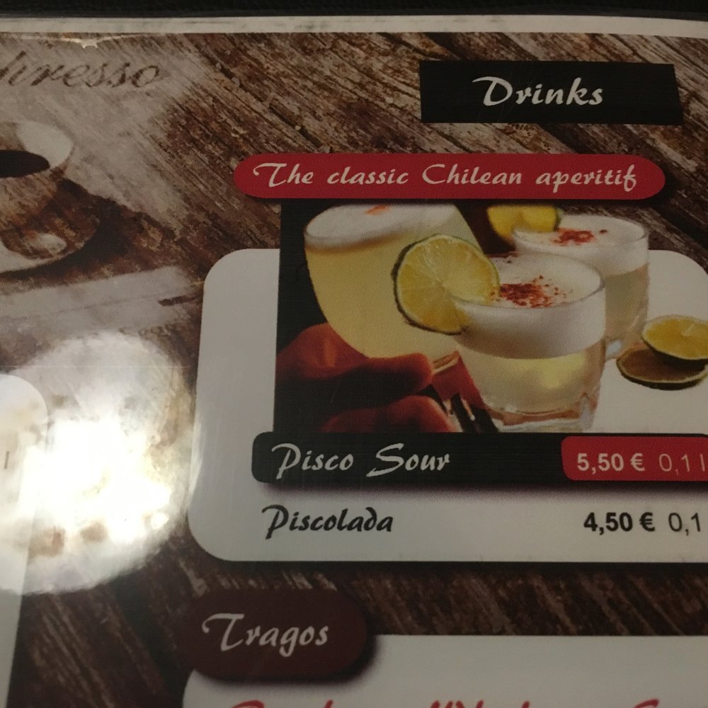 Chacarero - Pisco Sour - Steakhouses Near Me - Kaiserslautern, RP Chacarero - Pisco Sour - Steakhouses Near Me - Kaiserslautern, RP