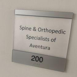 Spine and Orthopedic Specialists of South Florida - One of the doors to the office