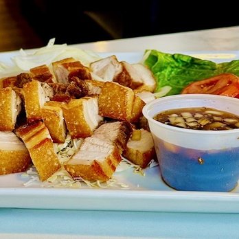 Eagle Cafe - Crispy pork belly - Breakfast & Brunch Near Me - Honolulu, Hawaii