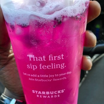 Starbucks - Mango Dragonfruit Refresher - Coffee & Tea Near Me - DeKalb, Illinois