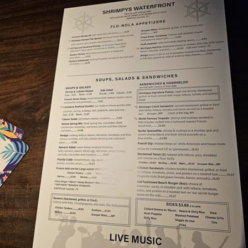 Shrimpys Blues Bistro - Seafood Near Me - St Pete Beach, Florida