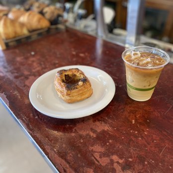 Rosebridge Coffee - Shallot Assiago Croissant with Iced Latte - Coffee & Tea Near Me - Portland, Oregon Rosebridge Coffee - Shallot Assiago Croissant with Iced Latte - Coffee & Tea Near Me - Portland, Oregon