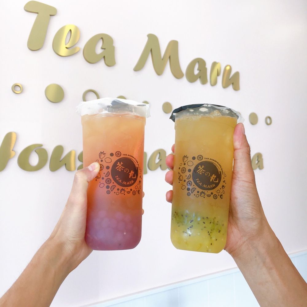 Tea Maru - Grapefruit Fantasy  Kiwi Citrus Breeze - Bubble Tea Near Me - Irvine, California