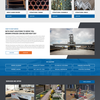 Kanga Creative - One of the largest steel companies in America realized their website was outdated, and needed to be revamped into an experience. - Graphic Design Near Me - Huntington Beach, California Kanga Creative - One of the largest steel companies in America realized their website was outdated, and needed to be revamped into an experience. - Graphic Design Near Me - Huntington Beach, California