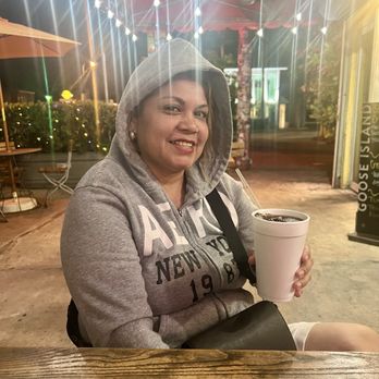 Dogma Grill - Real Coca Cola with ice in a styrofoam cup makes andrea smile - Hot Dogs Near Me - Miami, Florida Dogma Grill - Real Coca Cola with ice in a styrofoam cup makes andrea smile - Hot Dogs Near Me - Miami, Florida