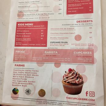 Cafe Rose - Dinner menu page 2 - Desserts Near Me - Morgantown, West Virginia