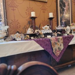 Teas ready for tasting at Millie's Tea