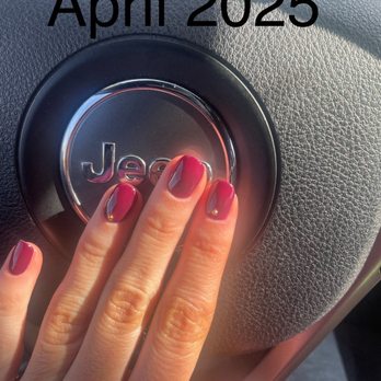 Nailcessities With Ale - Maroon builder gel with gold gems - Nail Salons Near Me - Encinitas, California Nailcessities With Ale - Maroon builder gel with gold gems - Nail Salons Near Me - Encinitas, California