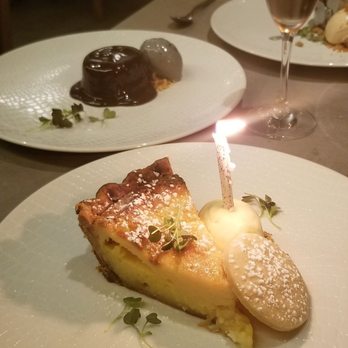Clarity - Birthday desserts. - New American Near Me - Vienna, Virginia