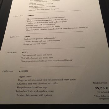 Mimolet - Dinner tasting menu on 12/02/2016 - Signature Cuisine Near Me - Girona, GI
