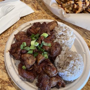 Chacha's Hawaiian Grill - Garlic chicken plate - Hawaiian Near Me - Eugene Or, Oregon