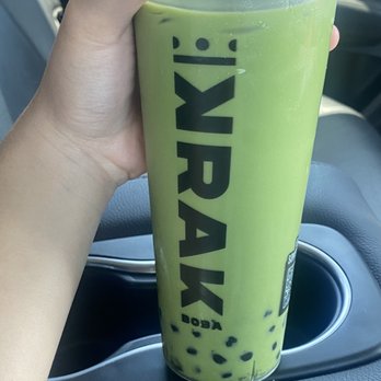 Krak Boba - Matcha Milk Tea (Large) - Bubble Tea Near Me - Westminster, California