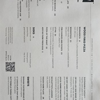 Lockeland Table - Menu - New American Near Me - Nashville, Tennessee