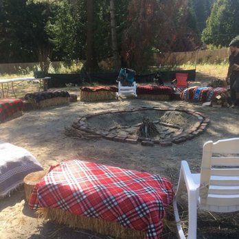 Clearview True Value Hardware & Feed - The straw bales from True Value served as our bonfire pit seating. - Hardware Stores Near Me - Snohomish, Washington