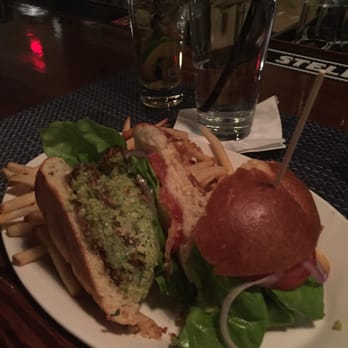 Rooster - Falafel burger for the vegetarian great option.. - New American Near Me - Newington, Connecticut