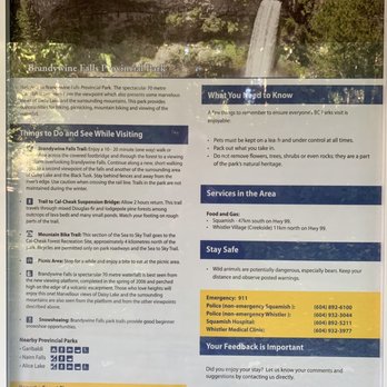 Brandywine Falls Provincial Park - Some info about the park. - Parks Near Me