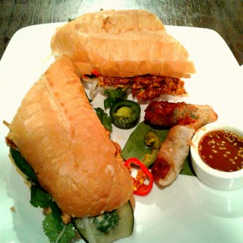 Malai Kitchen - Chicken Banh Mi with Imperial Rolls - Thai Near Me - Dallas, Texas
