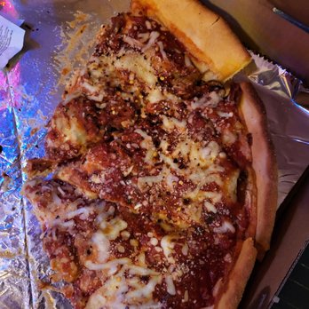 Guillermo's - What is left of our deep dish Chicago stop pizza - Italian Near Me - San Antonio, Texas
