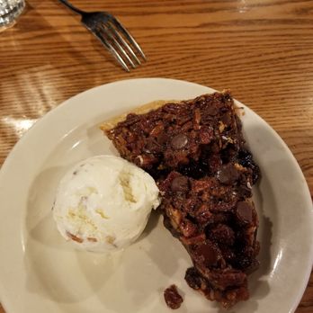 Cracker Barrel Old Country Store - Chocolate Pecan Pie with Salted Caramel ice cream. - American Near Me - Mechanicsville, Virginia