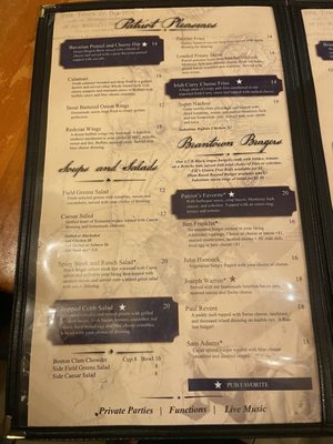 Menu photo 8 The Green Dragon Tavern Boston, MA
