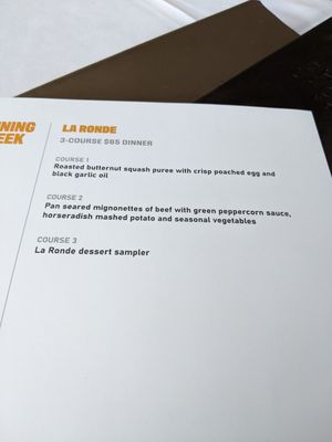 Menu photo 2 La Ronde Revolving Restaurant Edmonton, AB Menu photo 2 La Ronde Revolving Restaurant Edmonton, AB