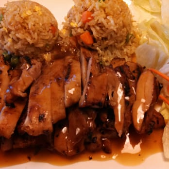Bento - 5-20-15: Teriyaki Chicken with fried riced instead of white rice. Delicious! - Sushi Bars Near Me - Tacoma, Washington