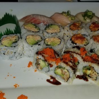 Torai Sushi - Yellowtail nigiri, spicy tuna roll, yellowtail roll, and spider roll. - Sushi Bars Near Me - Washington, DC, District of Columbia