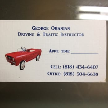 George Ohanian Driving & Traffic Instructor - Driving Schools Near Me George Ohanian Driving & Traffic Instructor - Driving Schools Near Me