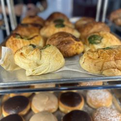 Donuts & Coffey - Pizza CroissantCroissant and Ham and Cheese Croissant