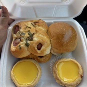 ABC Bakery - 2 hot dog bun, 2 egg tart, and 1 curry chicken bun - Bakeries Near Me - Sacramento, California ABC Bakery - 2 hot dog bun, 2 egg tart, and 1 curry chicken bun - Bakeries Near Me - Sacramento, California