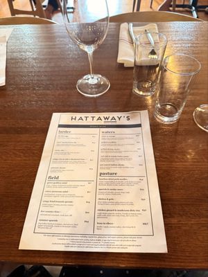 Menu photo 1 HATTAWAY'S Walla Walla, WA Menu photo 1 HATTAWAY'S Walla Walla, WA