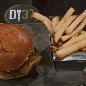 District 37 Kitchen & Taphouse - Pimento Chicken Sandwich w/fries - American Near Me - North Tonawanda, New York District 37 Kitchen & Taphouse - Pimento Chicken Sandwich w/fries - American Near Me - North Tonawanda, New York