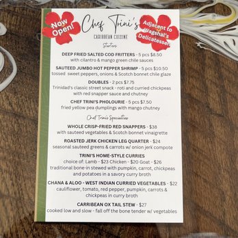 Chef Trini’s - menu - Caribbean Near Me - Washington, DC, District of Columbia