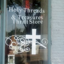 Holy Threads & Treasures - The front of the store