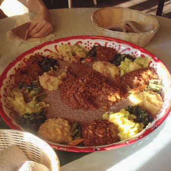 Gojo Café - Veggie Combo for four people plus injera ! - Ethiopian Near Me - Vancouver, British Columbia