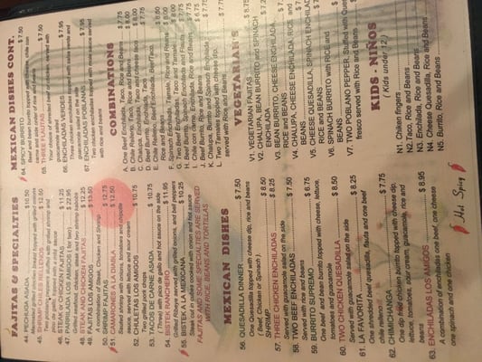 Menu photo 7 Los Amigos Mexican Restaurant Birmingham, AL Menu photo 7 Los Amigos Mexican Restaurant Birmingham, AL