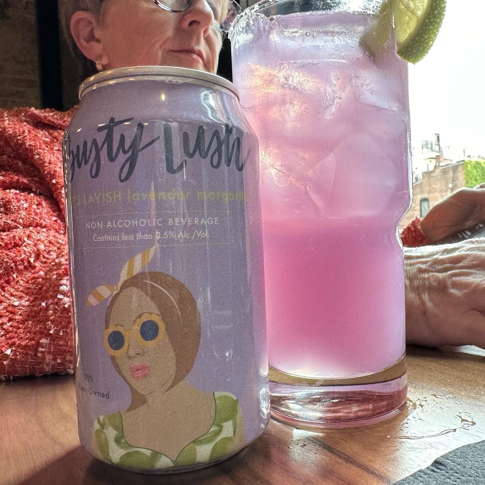 Bar Ellis - Busty Lush lavender margarita non-alcoholic mocktail - Noodles Near Me - Noblesville, Indiana