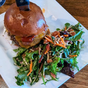 The Abbey - Service was great but West Coast Burger was just fine, good but not great. - Gastropubs Near Me - Seal Beach, California