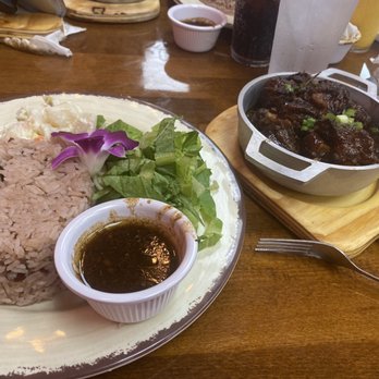 JAA's Kitchen - Oxtails with red beans and rice and potato salad - American Near Me - Panama City Beach, Florida