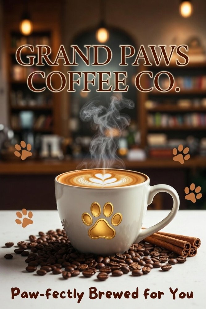 Grand Paws Coffee Logo