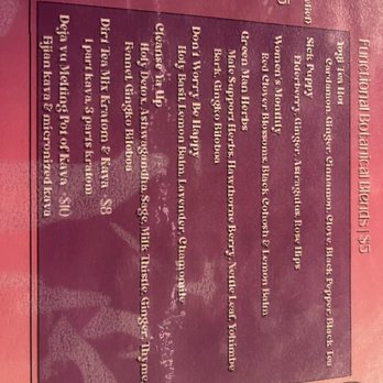 Meraki Kava & Tea Bar - Menu of teas. I bought the Women's Monthly and the Don't Woery Be Happy - Lounges Near Me - Phoenix, Arizona Meraki Kava & Tea Bar - Menu of teas. I bought the Women's Monthly and the Don't Woery Be Happy - Lounges Near Me - Phoenix, Arizona